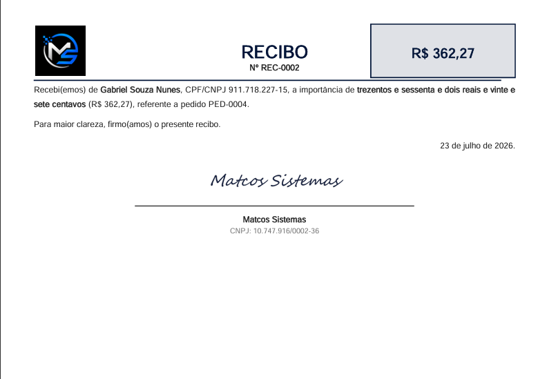 Recibo de pagamento